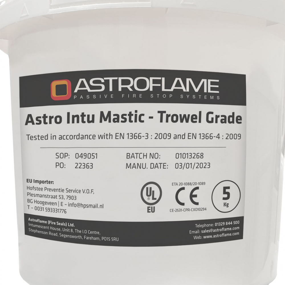 Intu Mastic - Trowel Grade White (5kg Tub)